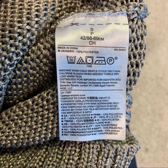 BANANA republic Taupe button front metallic platinum coloured cardigan sweater S - Picture 8 of 11